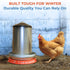 11 Inch) Lil'Clucker Heated Base for Chicken Waterer Automatic Metal Freeze Proof Heated Chicken Waterer with Heater