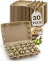 WizzVac 24 Grids Pulp Quail Egg Cartons - 30 Pack Paper Pulp Bulk