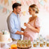 48 Pack 1.5 oz Aliggbent Mini Honey Jars Party Favors in Bulk, Small Hexagon Glass Honey Jars with Dippers, Gold Lids