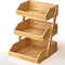 Bamboo Fruit Basket 3-Tier - Premium Produce Basket for Kitchen with 2 Hangers, Durable & Easy to Assemble Fruit Stand