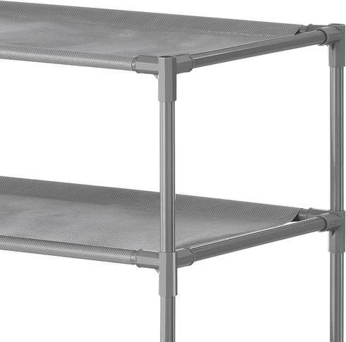 6-Tier Whitmor Spacemaker Shelves, Gunmetal