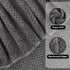 2 Pack, Set, HOMEXCEL Grey Bath Towels Microfiber Bathroom Towel, Super Soft Highly Absorbent Bath Towel Quick Drying