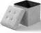 OS MOTOR Folding Storage Ottoman Bench, Multi-Functional Ottoman Foot Rest, End of