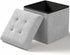 OS MOTOR Folding Storage Ottoman Bench, Multi-Functional Ottoman Foot Rest, End of