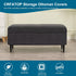 CRFATOP Jacquard Ottoman Stool Cover Stretch Folding Storage Footstool Bench Slipcovers Upholstered Foot Chest Chair