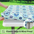 2 Pack 100% 6 30x72 inch) misaya Vinyl Tablecloth, Fitted Table Cover, Waterproof, Elastic Edge, Flannel Backing, Table
