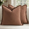 Woaboy Decorative Linen Fringe Throw Pillow Covers Boho Farmhouse Soft Cushion Covers
