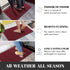 Yimobra Door Mat Outdoor Entrance - Heavy Duty Non-Slip Front Doormat for Home Entrance, 29.5 x 17 Inch, Wine Red
