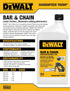 (16 oz 2)) DEWALT Biodegradable Bar & Chain Oil Green, Eco-Friendly, Non-Toxic Professional Bar & Chainsaw Lubricant