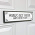 World's Best Farter Oops I Mean Father - Handmade Metal Wood Sign Light, Cute Rustic Wall Decor Art, Farmhouse