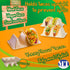 MT Products Taco Container 7" x 4.25" x 2" - 2 Compartments - Pack of 15