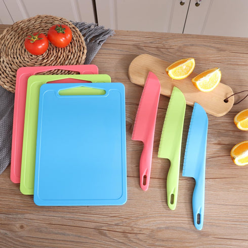 11" Professional Plastic Lettuce Knife, 2 Pack Pink, for Cutting Salad, Fruit, Cake, and Veggies