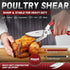 Huusk Kitchen Scissors All Purpose Detachable Poultry Shears with Serrated Edge Heavy Duty Cooking Scissors for Chicken