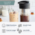 Masontops Cold Brew Makers Kit, Deluxe Iced Coffee Maker with Glass Pitcher & Stainless Steel Mesh Filter