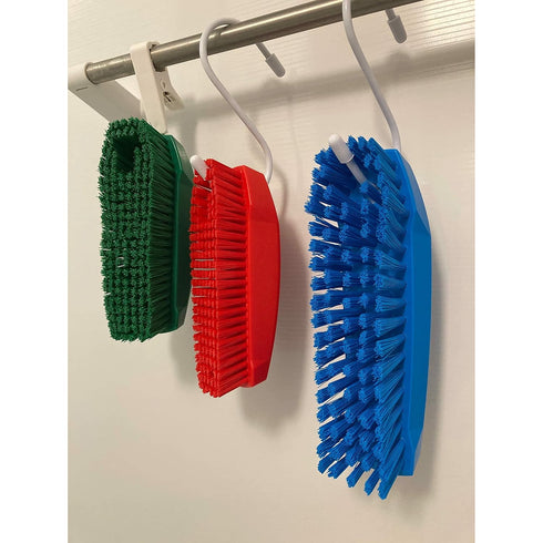 35874 Brush,Scrub,Medium,7",PP/PBT,Red Vikan