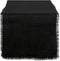 DII Jute Burlap Collection Solid Black Kitchen Table Runner - 15x74