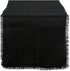 DII Jute Burlap Collection Solid Black Kitchen Table Runner - 15x74