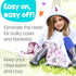 Birdy Boutique Kids Car Seat Poncho – Reversible Warm and Cozy Blanket, Safe to Use Over Seat Belts, Easy on Easy Off,
