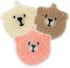 Crochet Scrubbies Collection Dish Wash Cloth, Double Layered Korean Susemi No Odor Dish Sponge (Teddy Bear 3PCS)