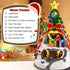 ZPCO Musical Christmas Village with Spinning Train Deer - Pre-Lit Artificial Christmas Tree - Battery & USB