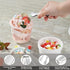 6PCS Mini Small Tiny Tongs - 4.25 Inch Stainless Steel Tongs for Serving Food, Durable Kitchen Metal Tongs for Ice,