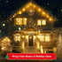 16Ft 100LEDs 8 Christmas Lights Battery-Powered,Mimi Globe Lights Modes,Indoor Outdoor Cluster String Lights