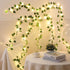 6.56ft 20 8 1 Pack Vines with Lights Battery Operated, LED Pothos with Fairy Lights, Leaf Lights with Modes, Fake Vines