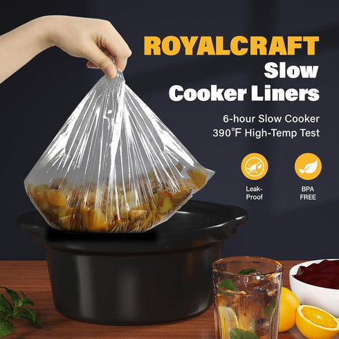 Sunvivi Slow Cooker Liners - Disposable Cooking Bags for 1QT to 4QT Pots, 10 Count