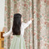 jinchan 95% 84 Inch Grommet Set 2 Nursery Curtains Blackout Pink Long Floral Curtains for Girls Room, Farmhouse Drapes