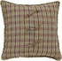 VHC Brands Wyatt Bedding Accessory - Euro Sham 26x26, Plaid Tan