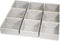 DIOMMELL Foldable Cloth Storage Box Organizer, Fabric Baskets Bins Containers Divider for Clothes, Set of 9 Grey