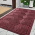 Yimobra Front Entrance Door Mat, Heavy Duty Outdoor Indoor Entryway Floor Mat, Non Slip, 29.5x17 Inch, Red