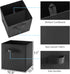 Storage,Set 6(Black) MAX Houser Fabric Cloth Storage Bins,Foldable Storage Cubes Organizer Baskets with Dual Handles