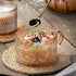 Gezzeny 14 Oz Set 2 Vintage Coffee Mugs of Amber Embossed Glass Tea Cups for Cappccino, Latte,Cereal, Yogurt, Beverage