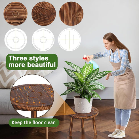 Yedcxup Indoor,3 Plant Stand Pcs Corner Plant Stand,Plant Shelf,Potting Bench,Suitable for Indoor and Outdoor Scenarios