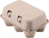 LayHyand Dozen 25 Pack, 6 Count 6 Half Vintage Egg Cartons Blank Natural Pulp Carton for Chicken Eggs Reusable, Storage
