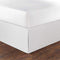 Nautica Twin Bedskirt, Cotton 15-Inch Tailored Drop Bedding, Split Corners for Secure Fit, Solid White