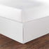Nautica Twin Bedskirt, Cotton 15-Inch Tailored Drop Bedding, Split Corners for Secure Fit, Solid White