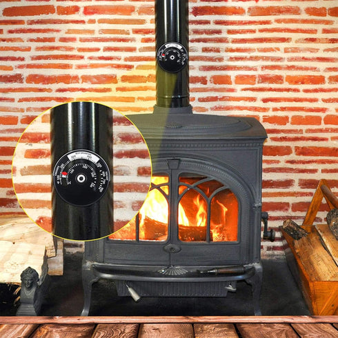 Frienda Wood Stove Thermometer, Magnetic Oven Temperature Meter for Wood Burning Stoves, Avoid Overheating