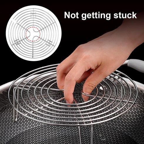 Round Steamer Rack and Cooling Rack - Stainless Steel Pot Trivet, Cooking Rack for Baking, Canning, Steaming