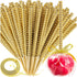 ZHBDMGK Bling Sticks for Candy Apples, 26Pcs Caramel Apple Wooden Pointed Skewers with