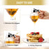 Glass Honey Dispenser Jar with Sleek Silver Lid, Premium Stainless Steel Design