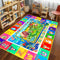 DINSUMRUG Kids Rug for Playroom, Farm Play Mat, Sea Animal Alphabet ABC Educational
