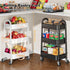 Rcemlip 3 Tier Rolling Cart with Wheels for Pantry Organizers and Storage, Metal Utility Kitchen Cart for Fruit