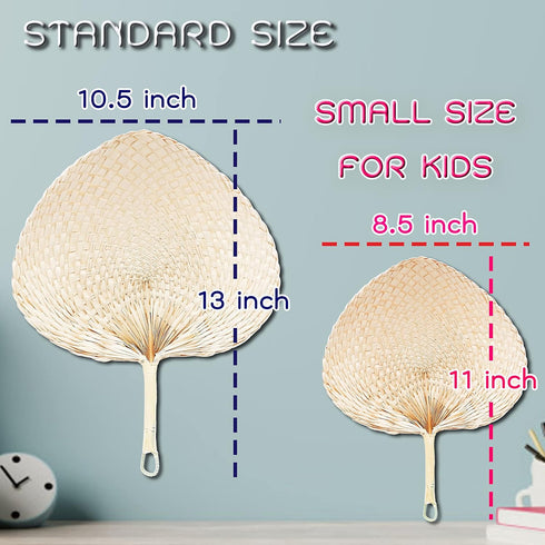 Palm Leaf Fan Woven Farmhouse Kitchen Summer Cooling Party Beach Wedding Camping 1 Pack (Standard) by Generic