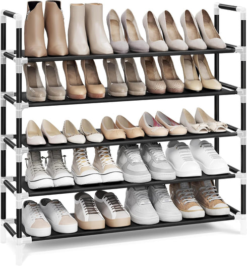SONGMICS 5-Tier Shoe Rack, Shoe Storage for Hallway Closet, Slim and Space-Saving,