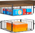 AmonHouseware 2 Pack Hanging Under Shelf Storage Basket,Adjustable Under Cabinet Add-on Storage