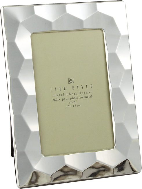 Silver Plated Prism Frame, 4 by 6-Inch