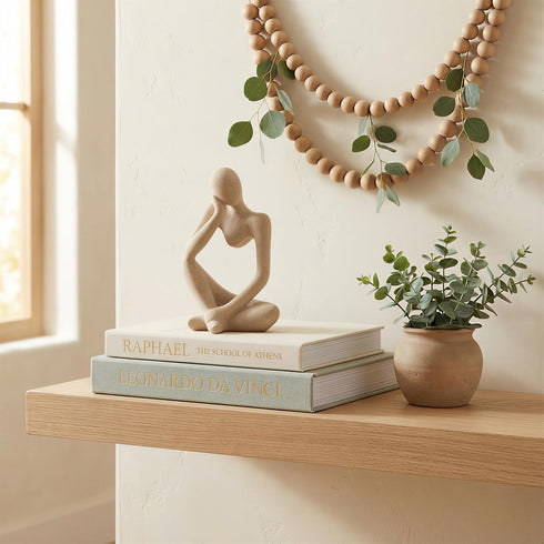 Set 2 Upgraded Decorative Books for Home Decor - Coffee Table Faux Books for Decoration, Linen Fake Book Storage Box