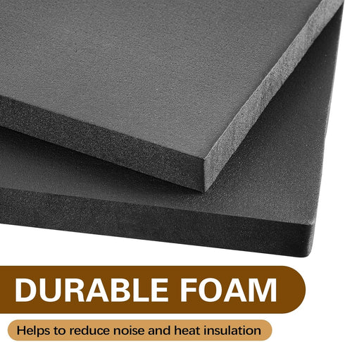 Pangda 2 Pcs Insulated Foam Panels Kit for Window Air Conditioner, 17 x 9 x 7/8 Inch (Black)